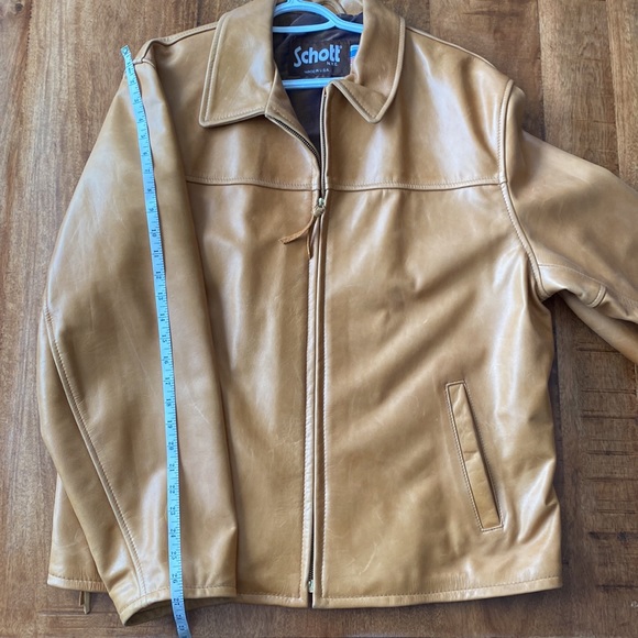 Schott Men’s Soft Leather Jacket - Large - Picture 7 of 10